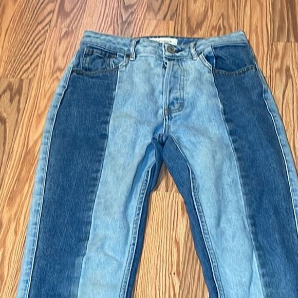 PacSun Mom Jean Multi color, striped, denim, 25 - Picture 2 of 8